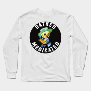 Bathed Medicated Duckling Long Sleeve T-Shirt